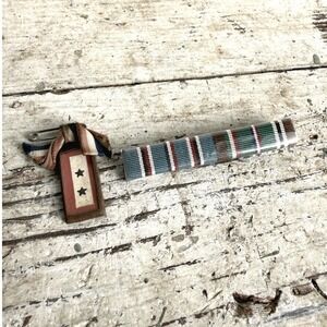 WWII 2 Star Son In Service Locket Pin & British Made US Army Ribbon Bar Lot